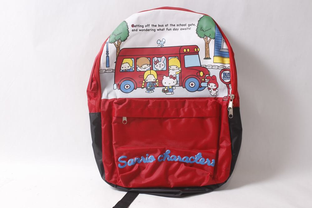 Japan Exclusive 1998 Sanrio Characters Children's Backpack Red and White ~ 2609
